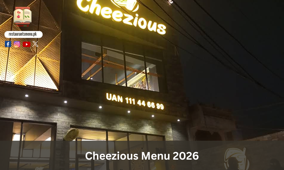 Cheezious Menu 2026