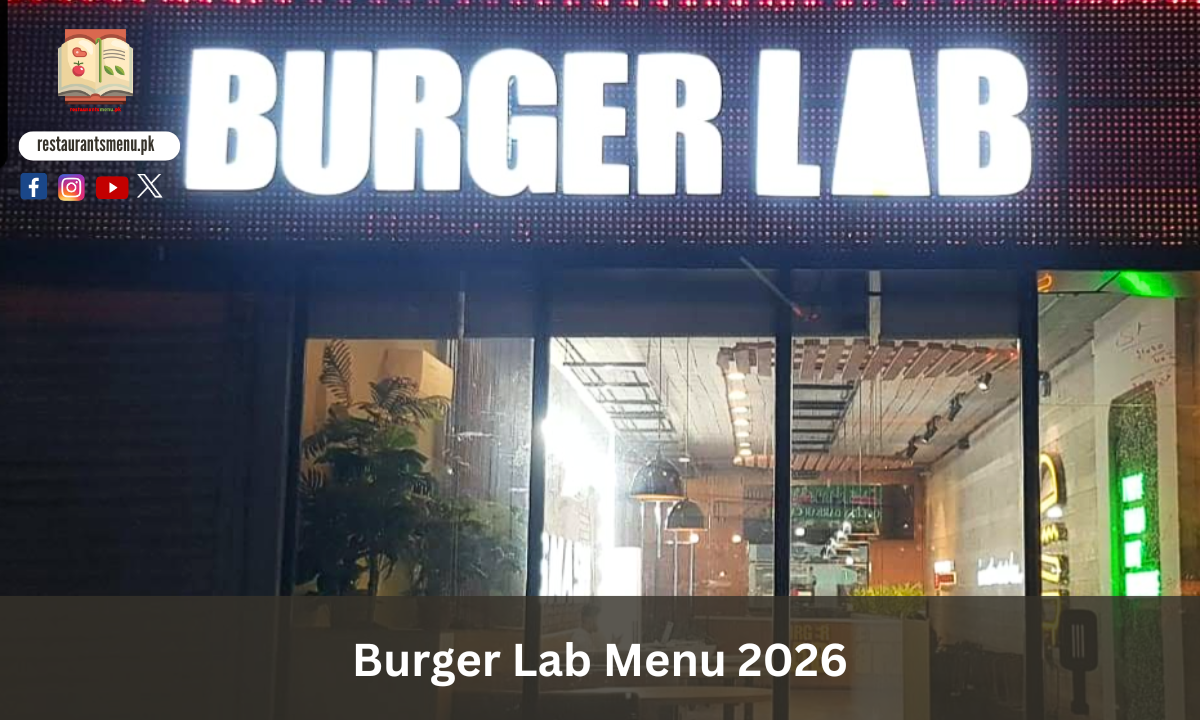 Burger Lab Menu 2026