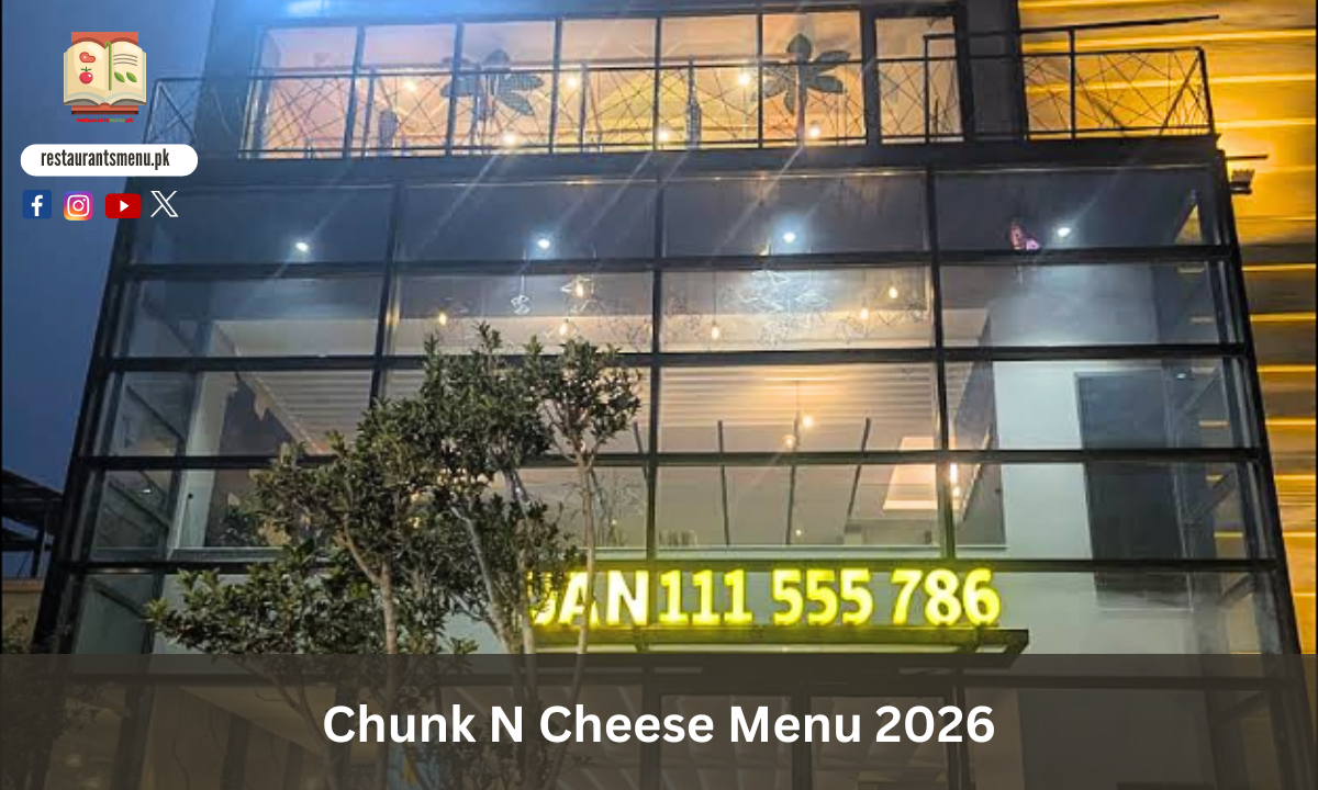 Chunk N Cheese Menu